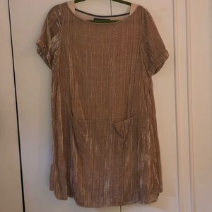 Crushed Velvet Slip Dress